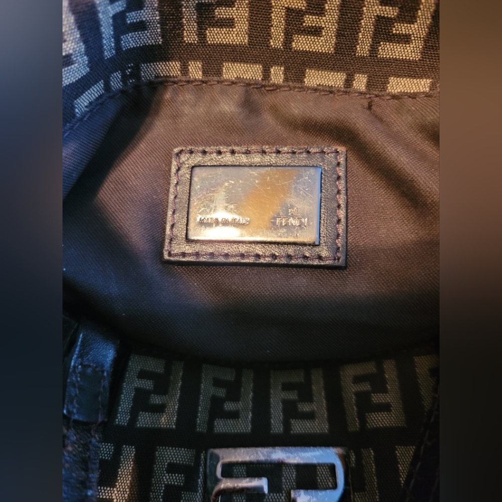 Fendi Brown Monogram Tote Bag w/COA - Picture 8 of 9